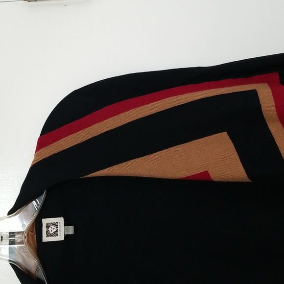 Anne Klein women's colorblock shawl-collar cardigan size L/XL - Picture 4 of 7